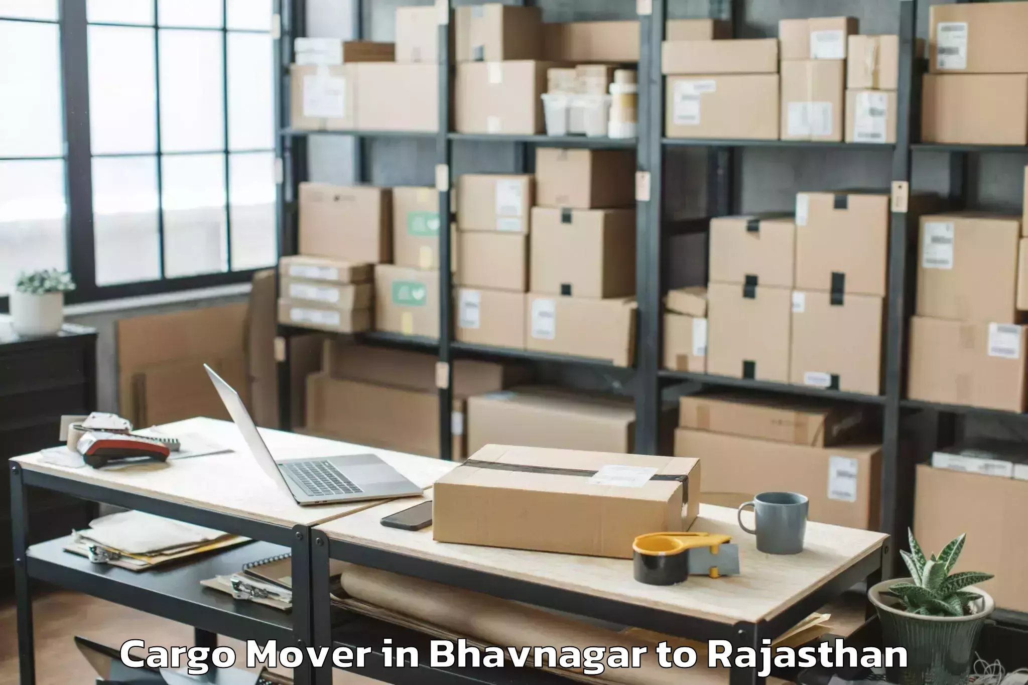 Easy Bhavnagar to Bhawani Mandi Cargo Mover Booking